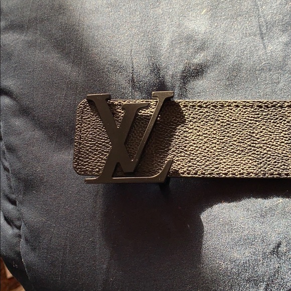 Men’s Louis Vuitton Black Checkered belt - Picture 2 of 6